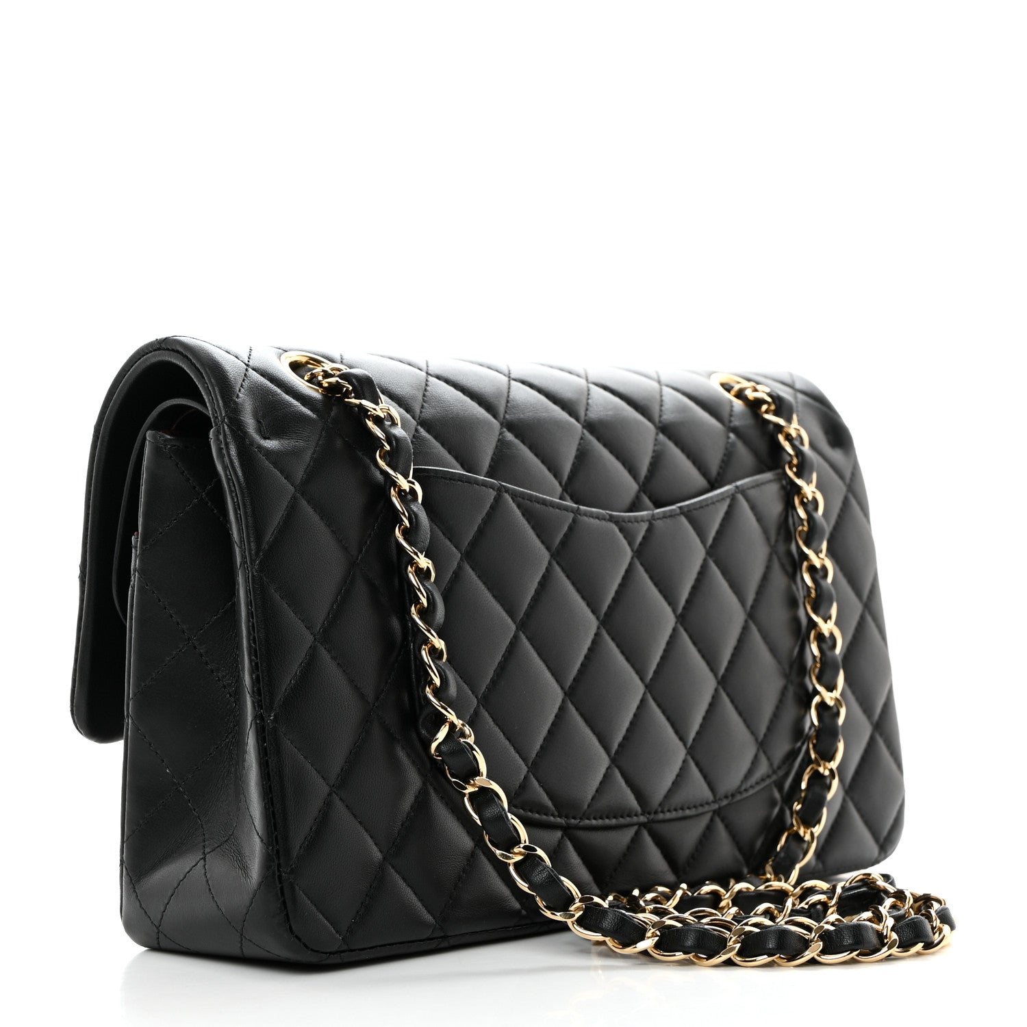 Chanel Lambskin Quilted Medium Double Flap Black 3 of 10