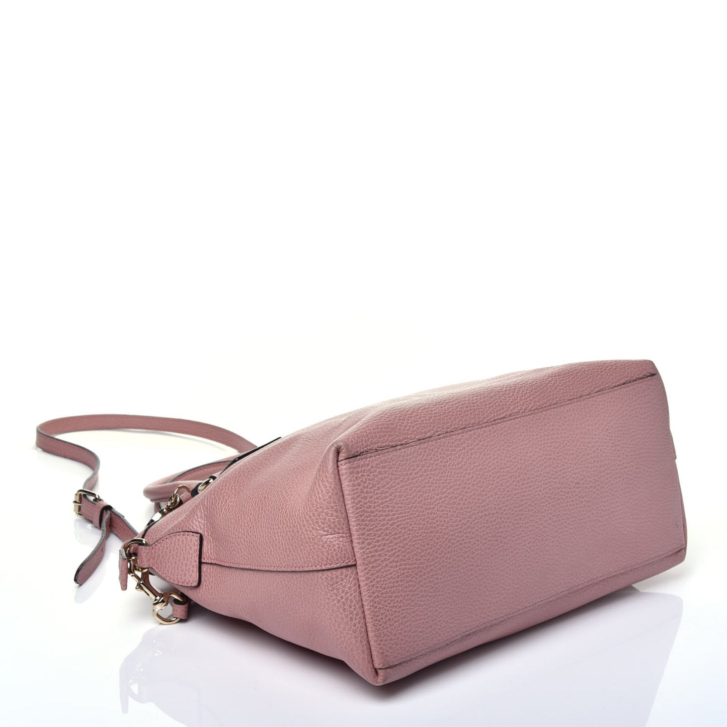 Dollar Calfskin GG Charm Dome Satchel Soft Pink