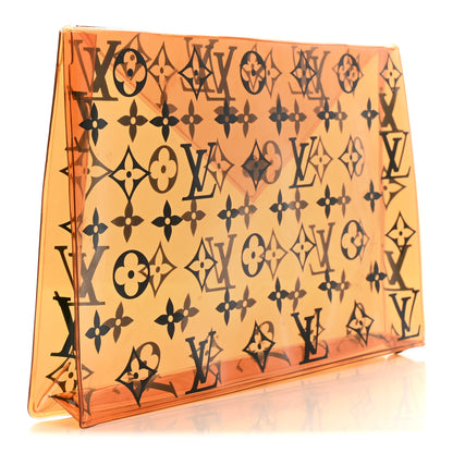 Louis Vuitton PVC Monogram Printed Envelope Pouch Orange 3 of 8