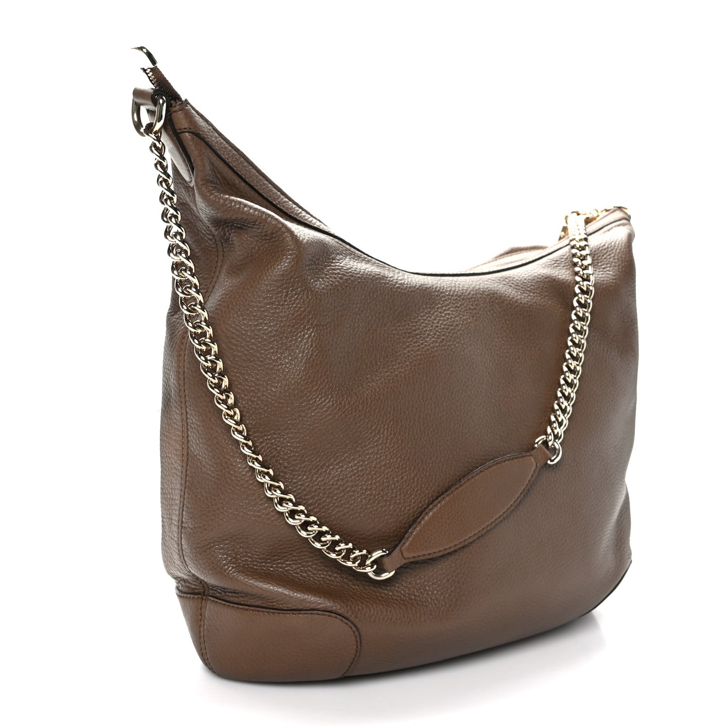 Cellarius Calfskin Medium Soho Chain Hobo Acero