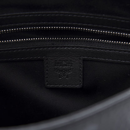 MCM Visetos Medium Zip Pouch Black 8 of 10