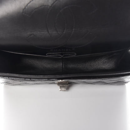 Chanel Distressed Patent Quilted 2.55 Reissue 226 Flap Black 5 of 14