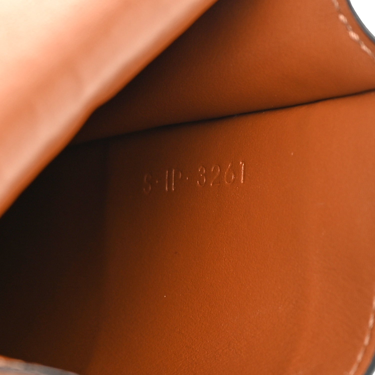 Celine Triomphe Canvas Lambskin Phone Pouch With Flap Tan 8 of 14