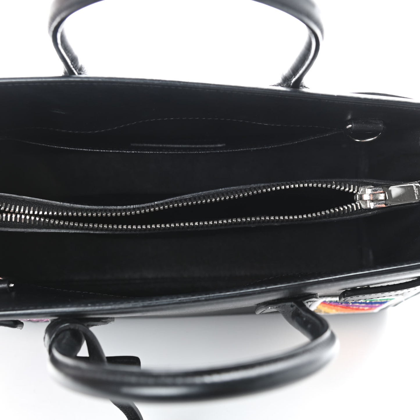 Calfskin Patchwork Baby Sac De Jour Black Multi