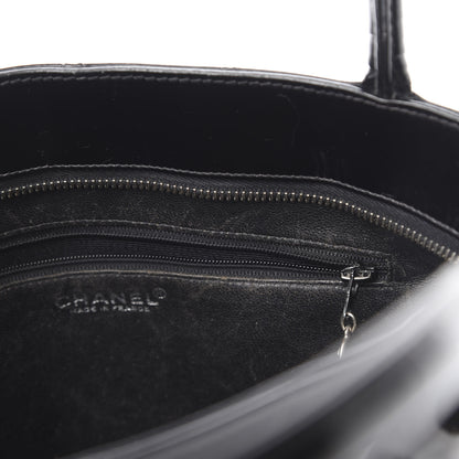 Chanel Patent Quilted Medallion Tote Black 12 of 17