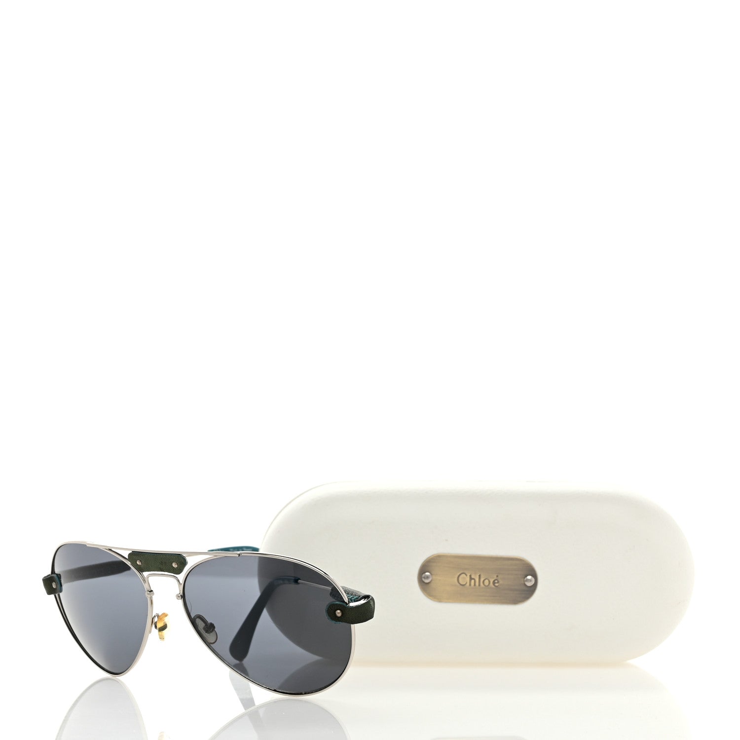 Chloe Tamaris Aviator Sunglasses CL 2104 Blue Silver 7 of 7
