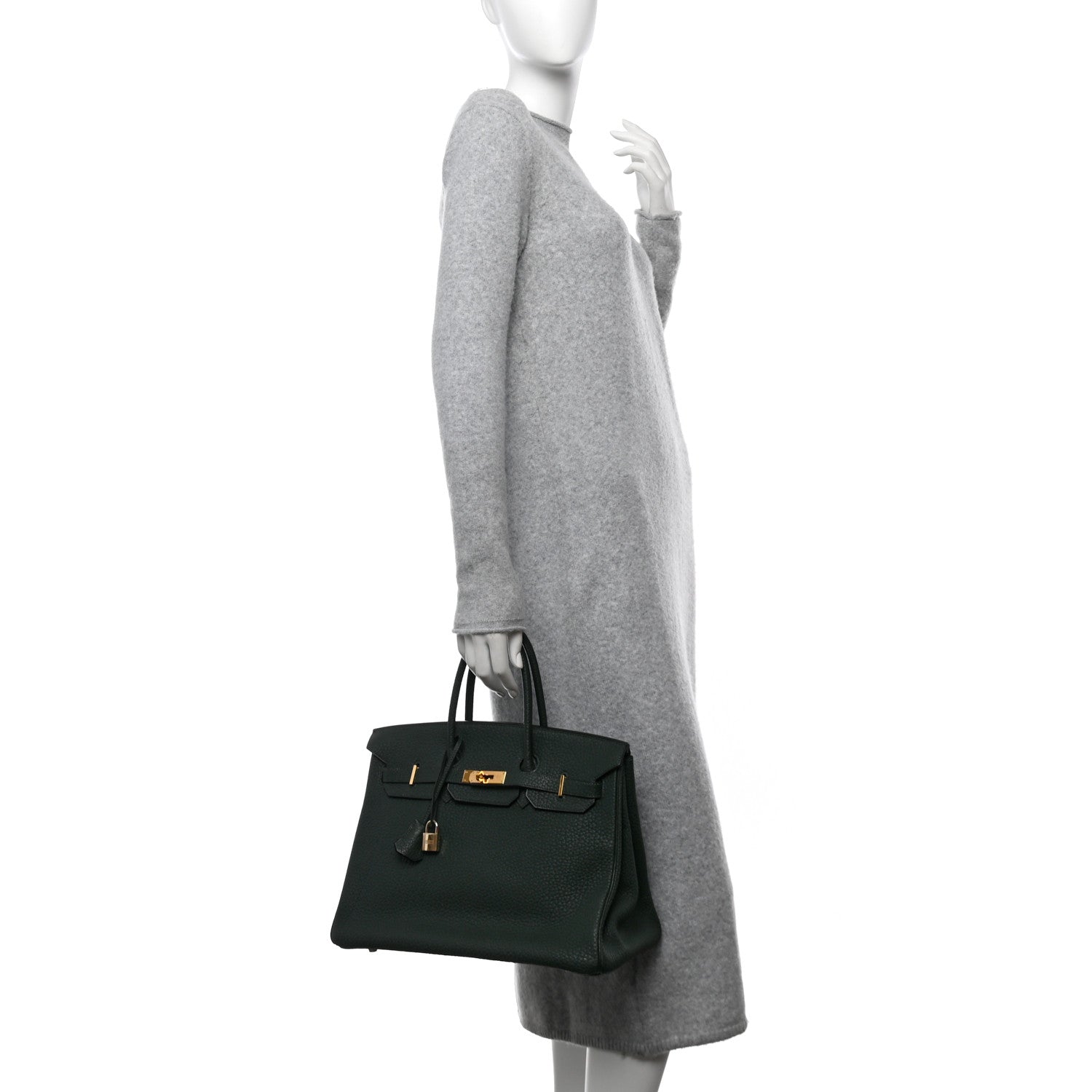 Hermes Fjord Birkin 35 Vert Fonce 3 of 14