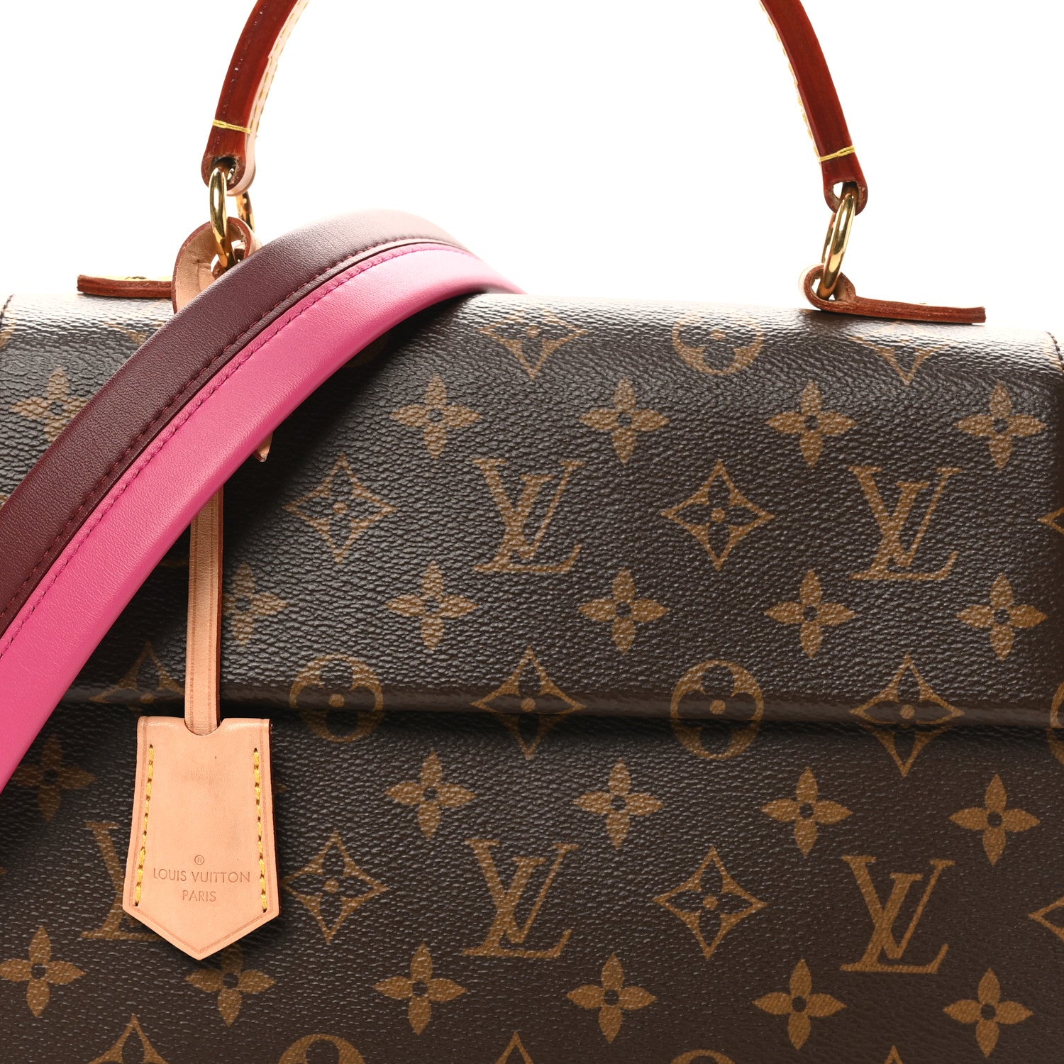 Louis Vuitton Monogram Cluny BB Bordeaux Fuchsia 7 of 9