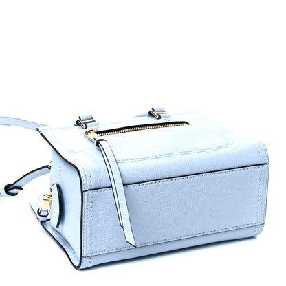 Marc Jacobs Textured Calfskin Mini Cruiser Convertible Satchel Blue Mist 3 of 4