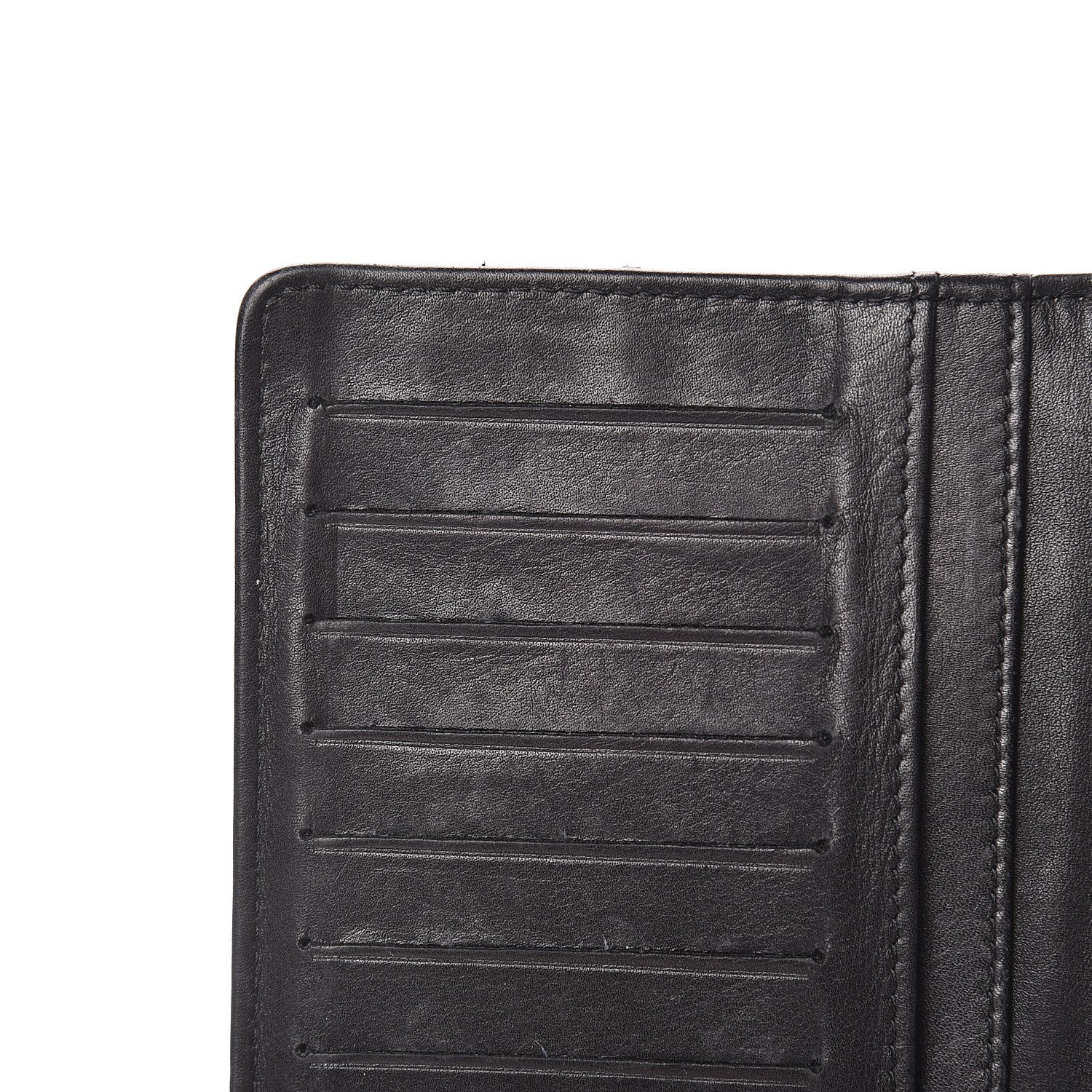 Chanel Lambskin Embossed Logo Yen Wallet Black 10 of 15