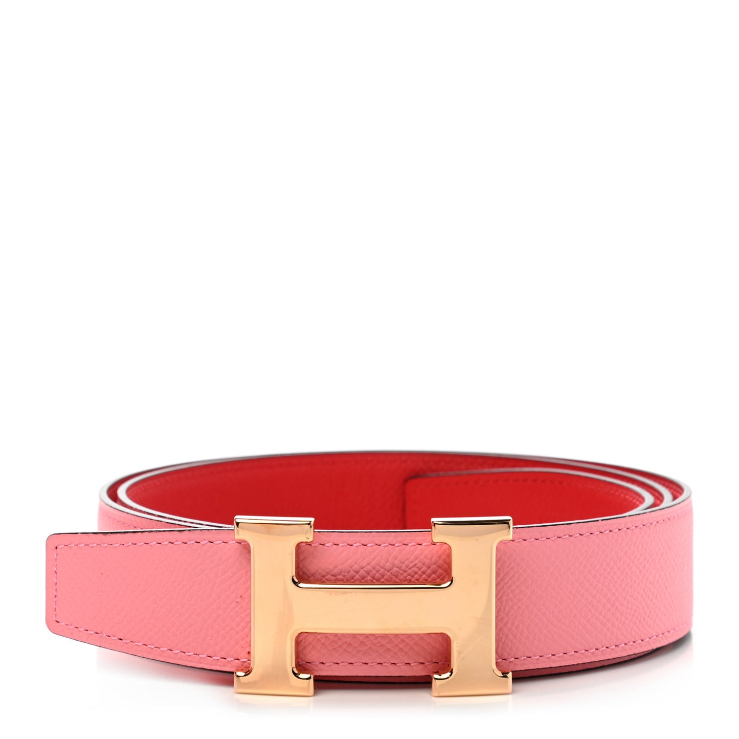 Epsom 32mm H Belt 95 Rose Confetti Rouge Tomate
