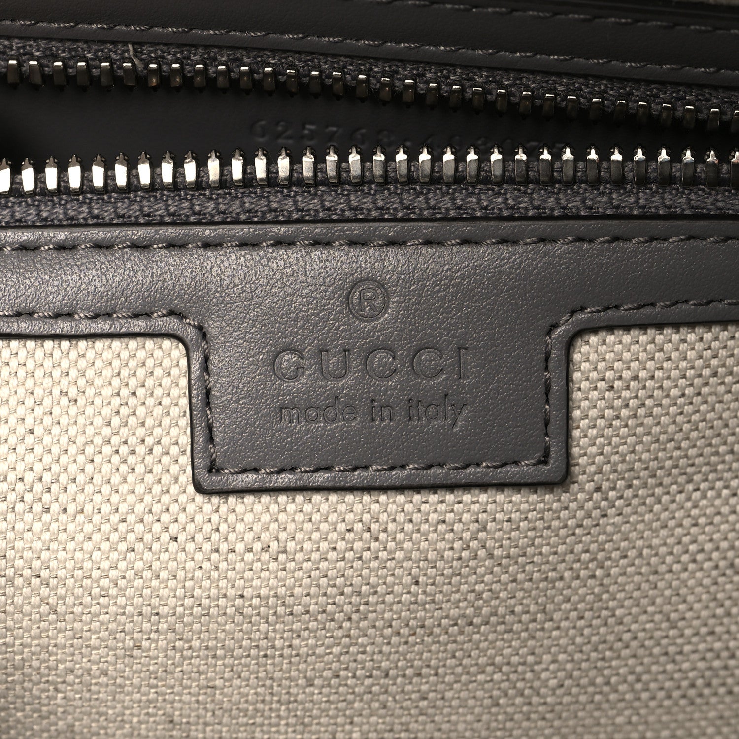 Gucci Calfskin GG Tennis Embossed Duffle Bag Grey 5 of 12