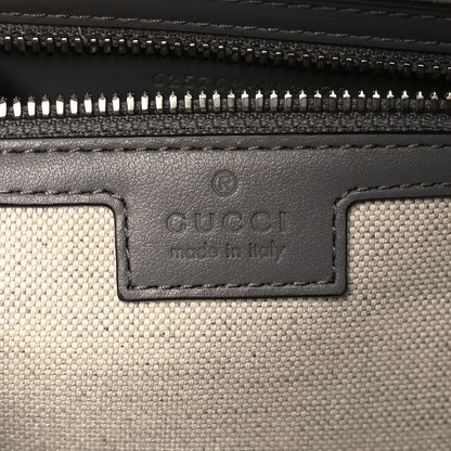Gucci Calfskin GG Tennis Embossed Duffle Bag Grey 5 of 12