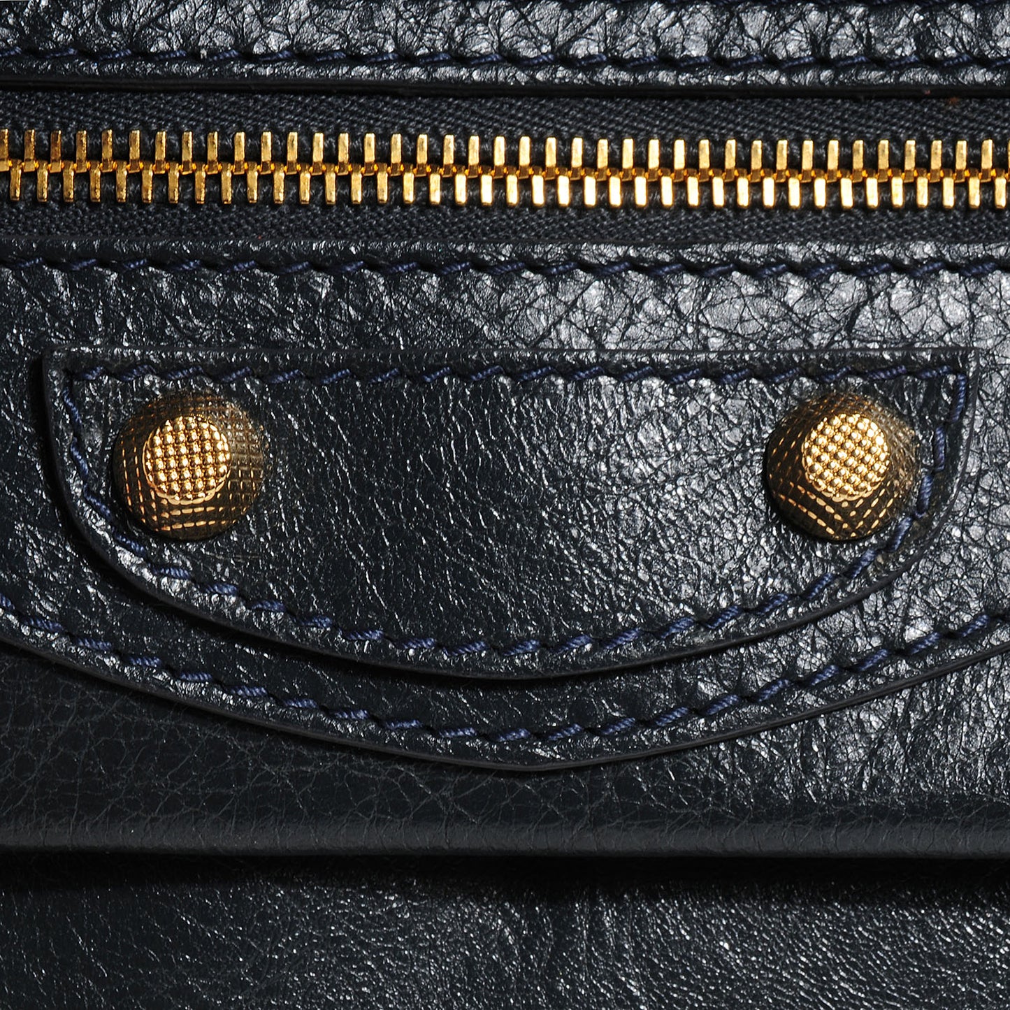 Agneau Giant 12 Gold Hardware Envelope Clutch Anthracite