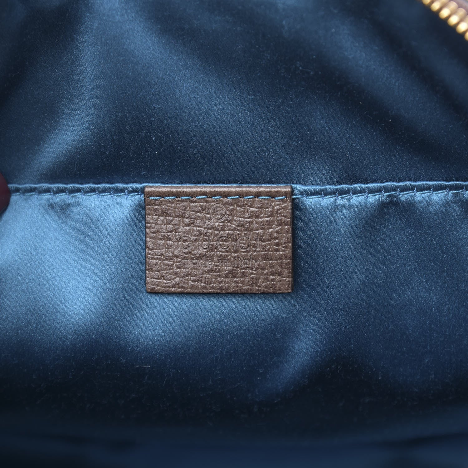 Gucci GG Supreme Monogram Textured Dollar Calfskin Web Small Ophidia Dome Shoulder Bag Beige Ebony New Acero 6 of 10