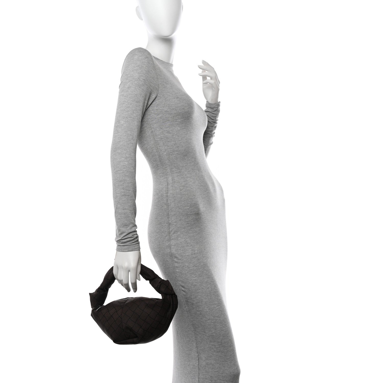 Bottega Veneta Jacquard Mini Double Knot Bag Fondant 2 of 9