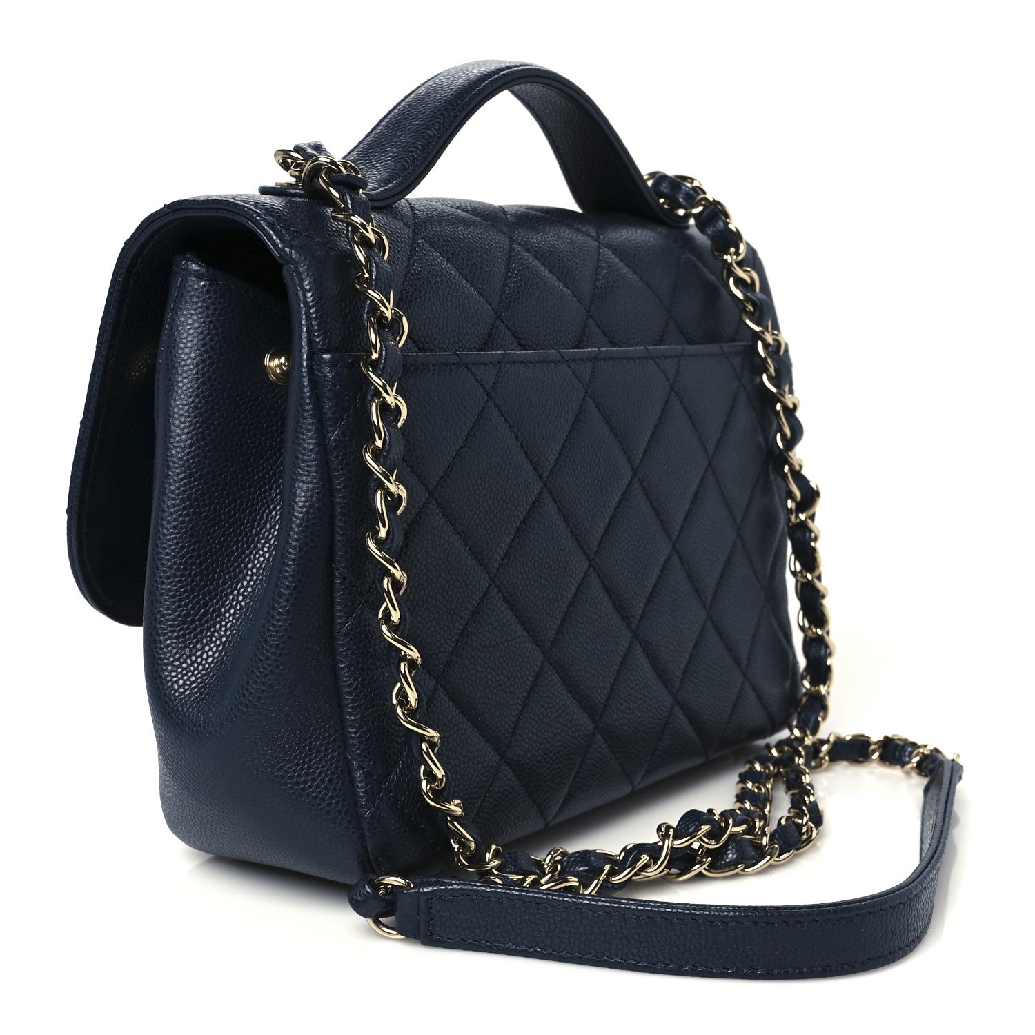 Chanel Caviar Quilted Medium Business Affinity Flap Navy 2 of 10