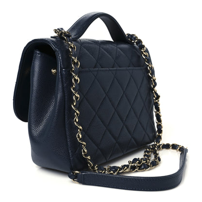Chanel Caviar Quilted Medium Business Affinity Flap Navy 2 of 10