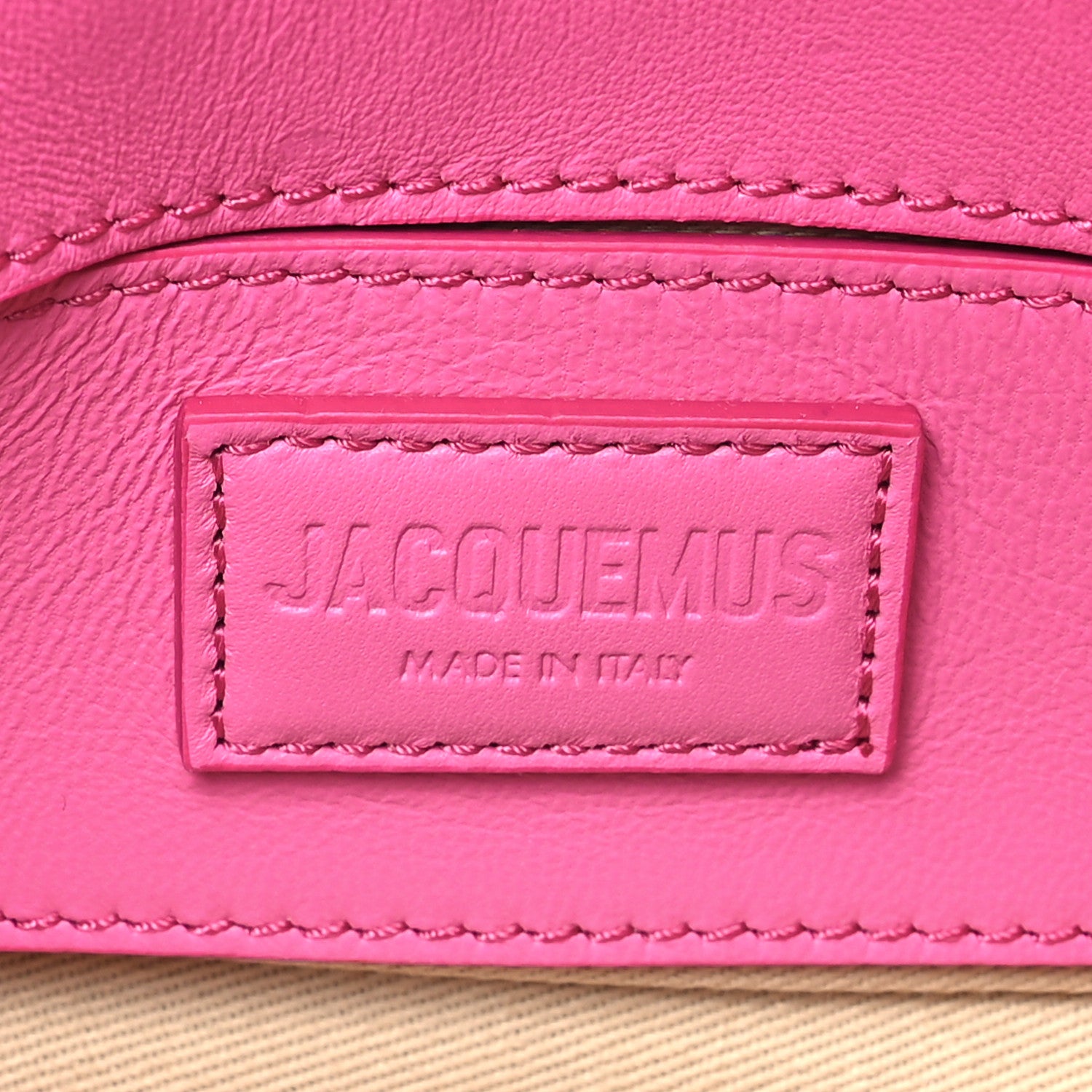 Jacquemus Padded Lambskin Le Petit Bambimou Neon Pink 6 of 9