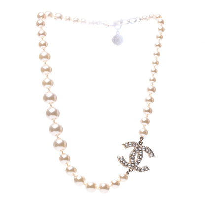 Chanel Pearl CC 100th Anniversary Necklace Light Gold 3 of 6