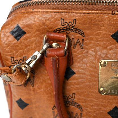 MCM Visetos Mini Boston Bag Cognac 25 of 28