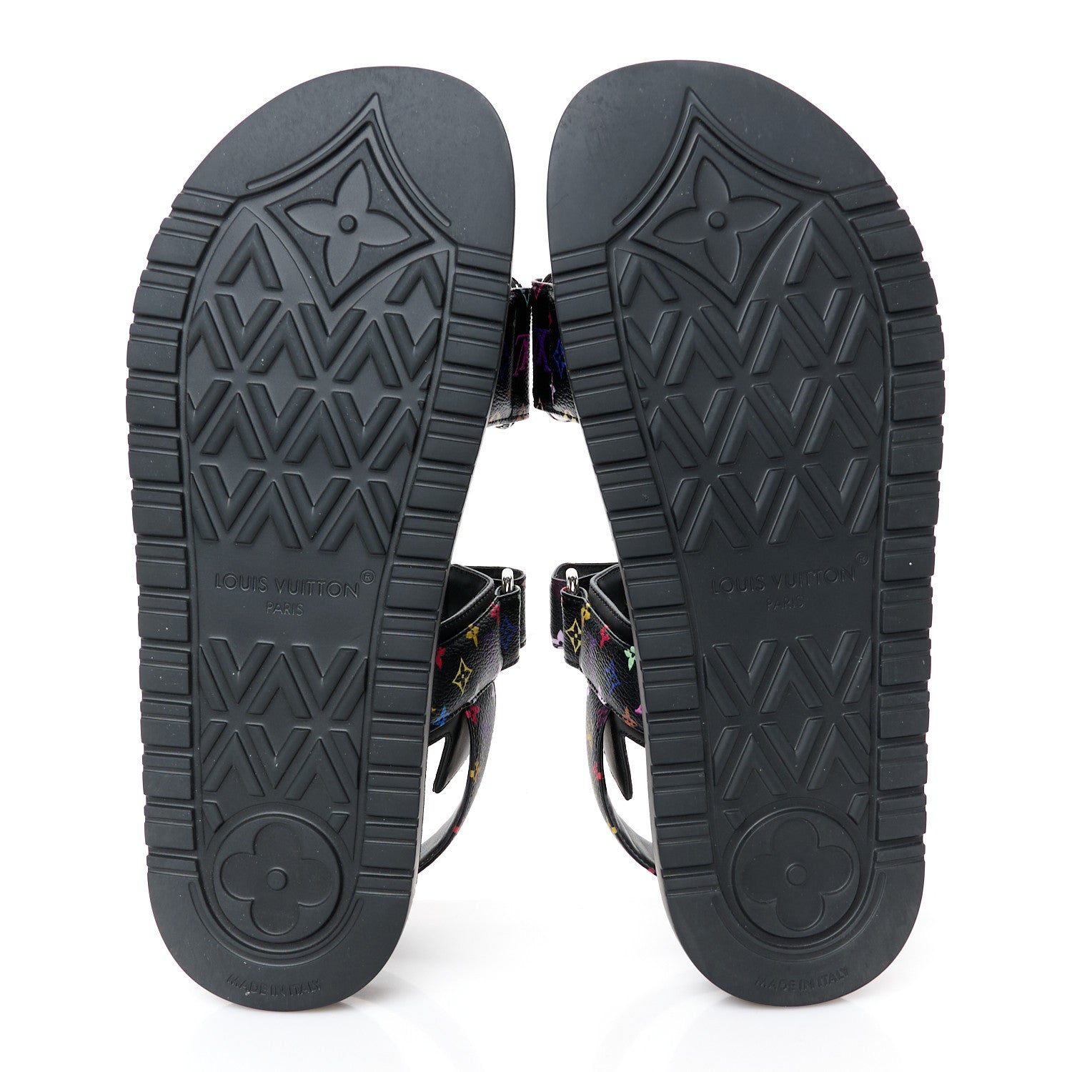 Louis Vuitton LV X TM Monogram Multicolor Sunset Flat Sandals 38 Black 6 of 10