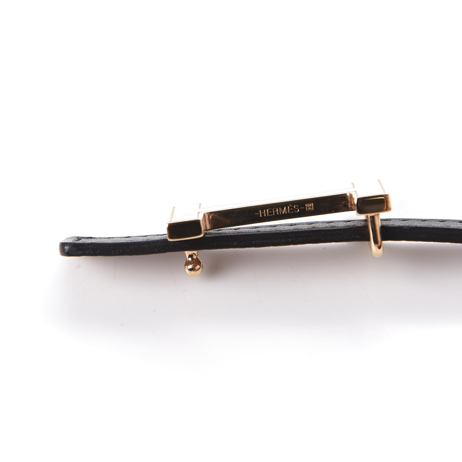 Hermes Swift Epsom 13mm Focus Belt 95 Black Gold 5 of 7