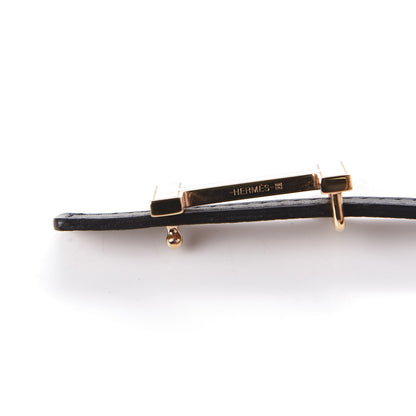 Hermes Swift Epsom 13mm Focus Belt 95 Black Gold 5 of 7