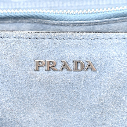 Prada Glace Calfskin Large Soft Cahier Bag Black 6 of 13