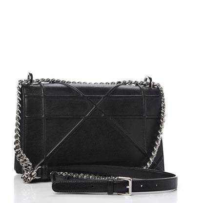 Christian Dior Grained Calfskin Medium Diorama Flap Bag Black 3 of 10