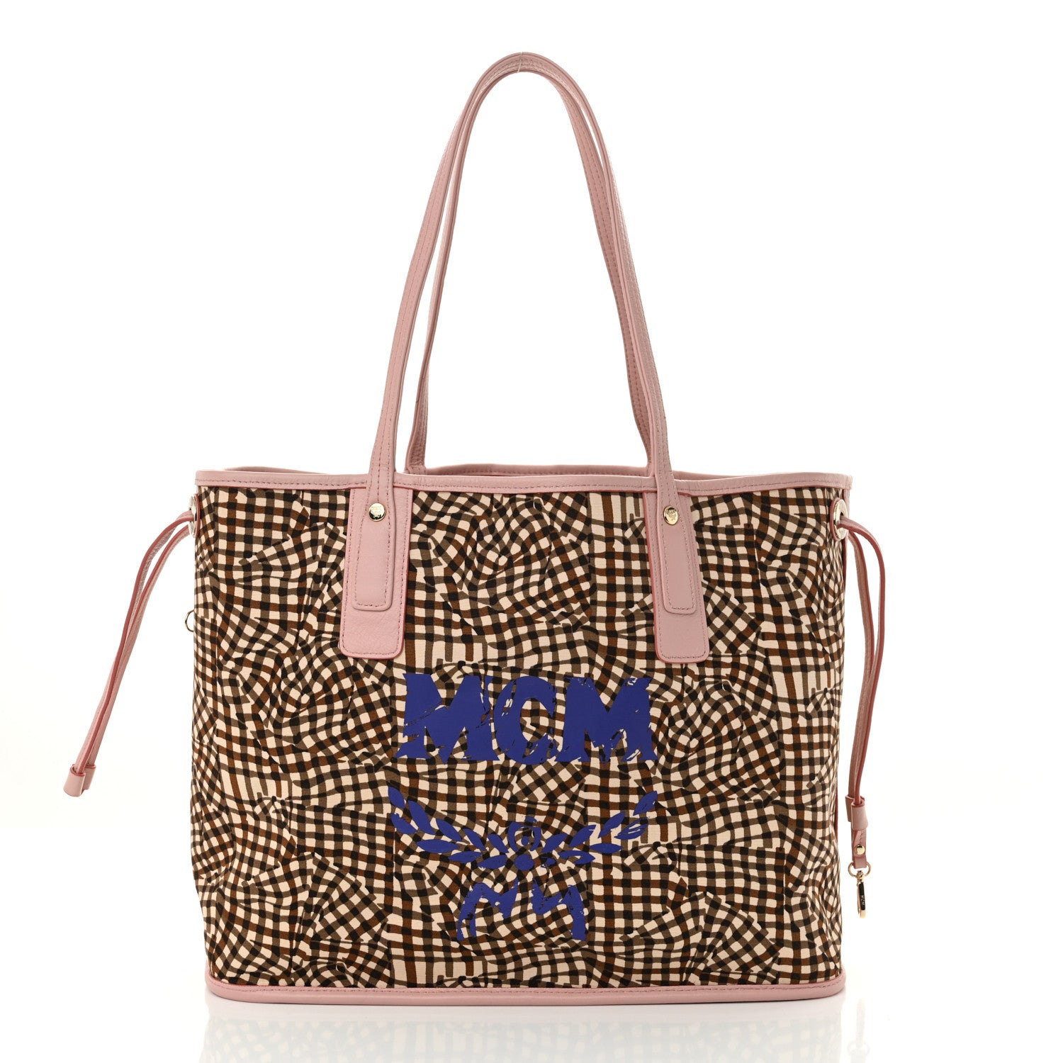 MCM Visetos Medium Liz Reversible Shopper Tote Soft Pink 3 of 21