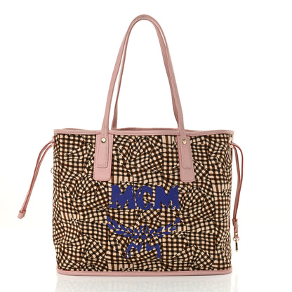 MCM Visetos Medium Liz Reversible Shopper Tote Soft Pink 3 of 21
