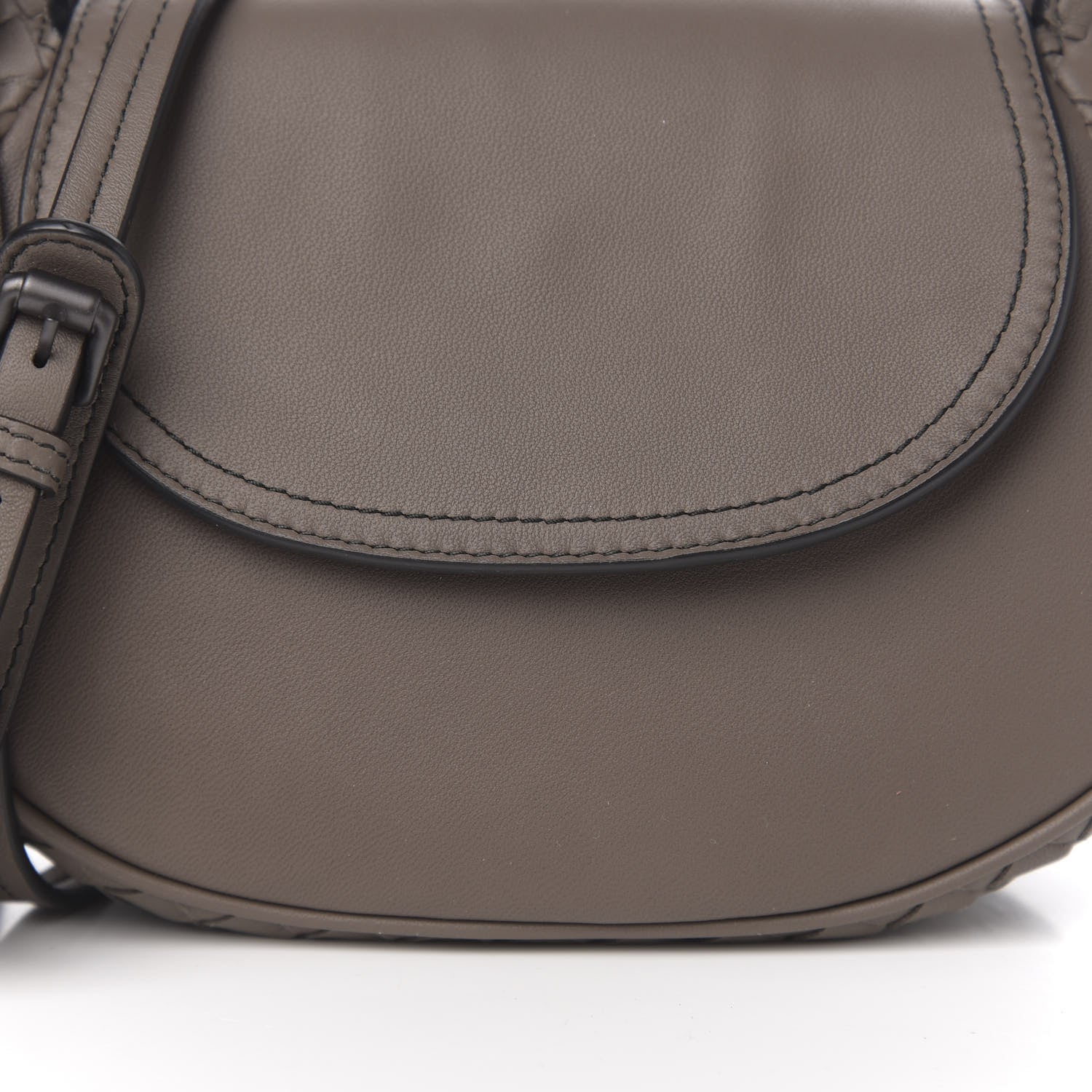 Bottega Veneta Nappa Intrecciato Small Nodini Flap Crossbody Steel 9 of 9