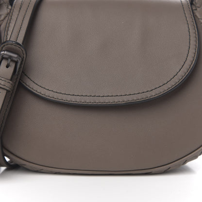 Bottega Veneta Nappa Intrecciato Small Nodini Flap Crossbody Steel 9 of 9