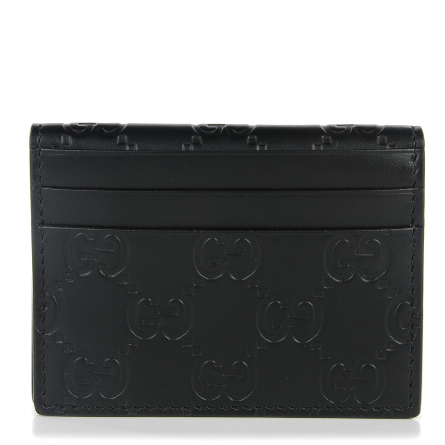 Guccissima Card Case Black