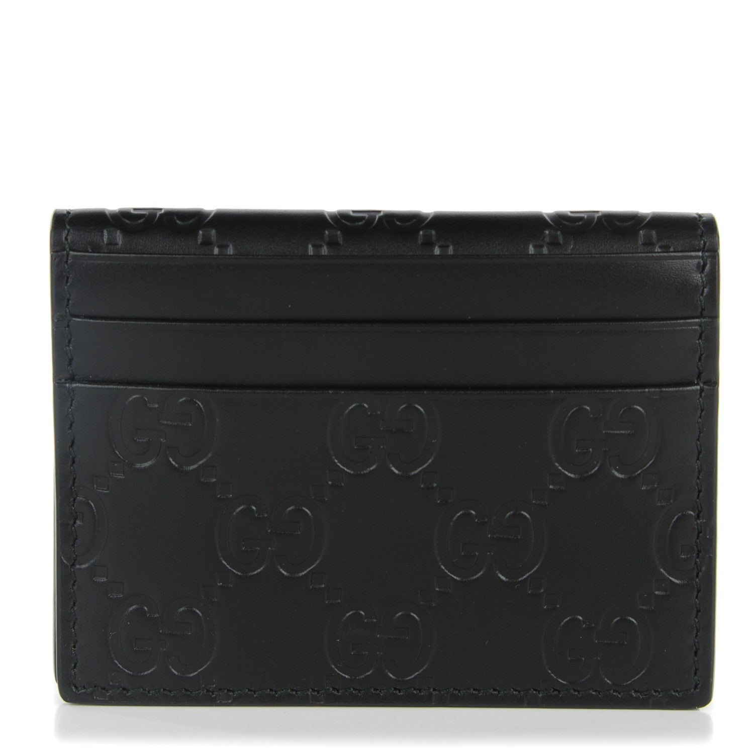 Gucci Guccissima Card Case Black 1 of 7