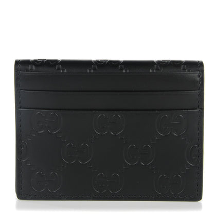 Gucci Guccissima Card Case Black 1 of 7