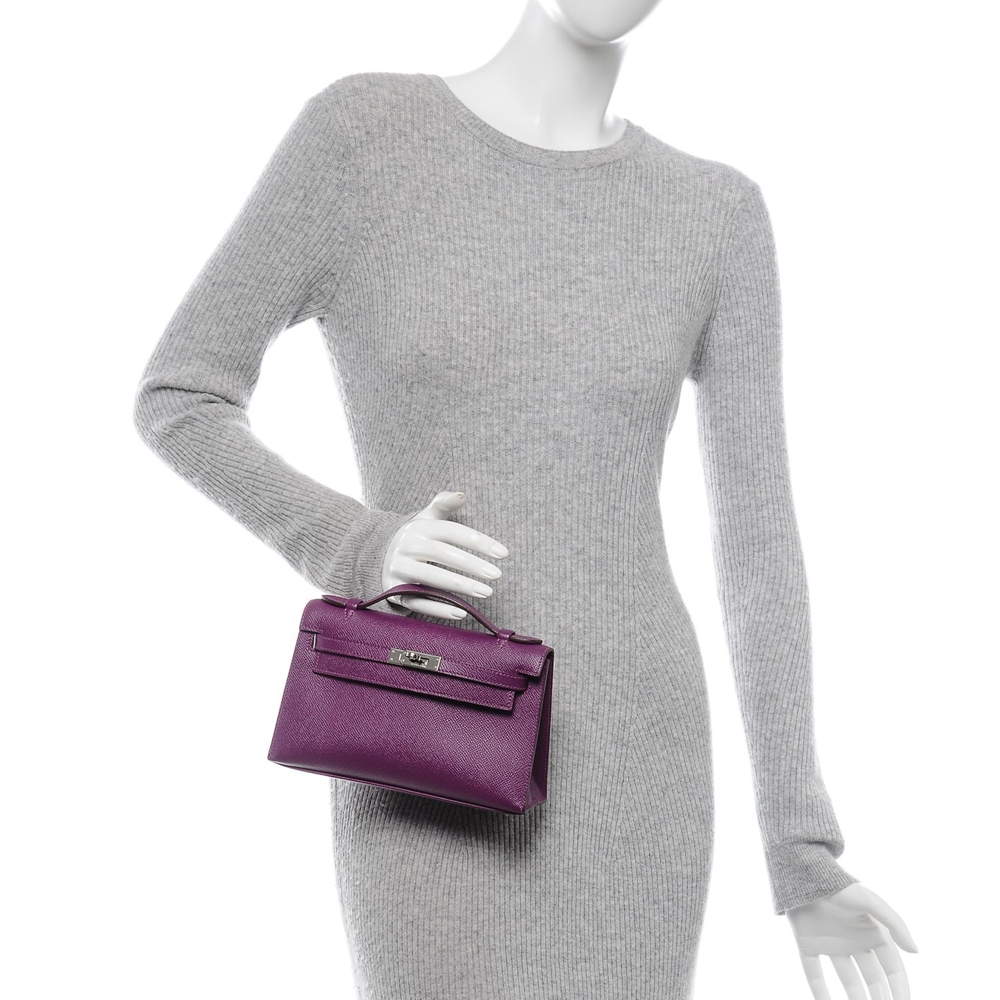 Epsom Kelly Pochette Clutch Anemone