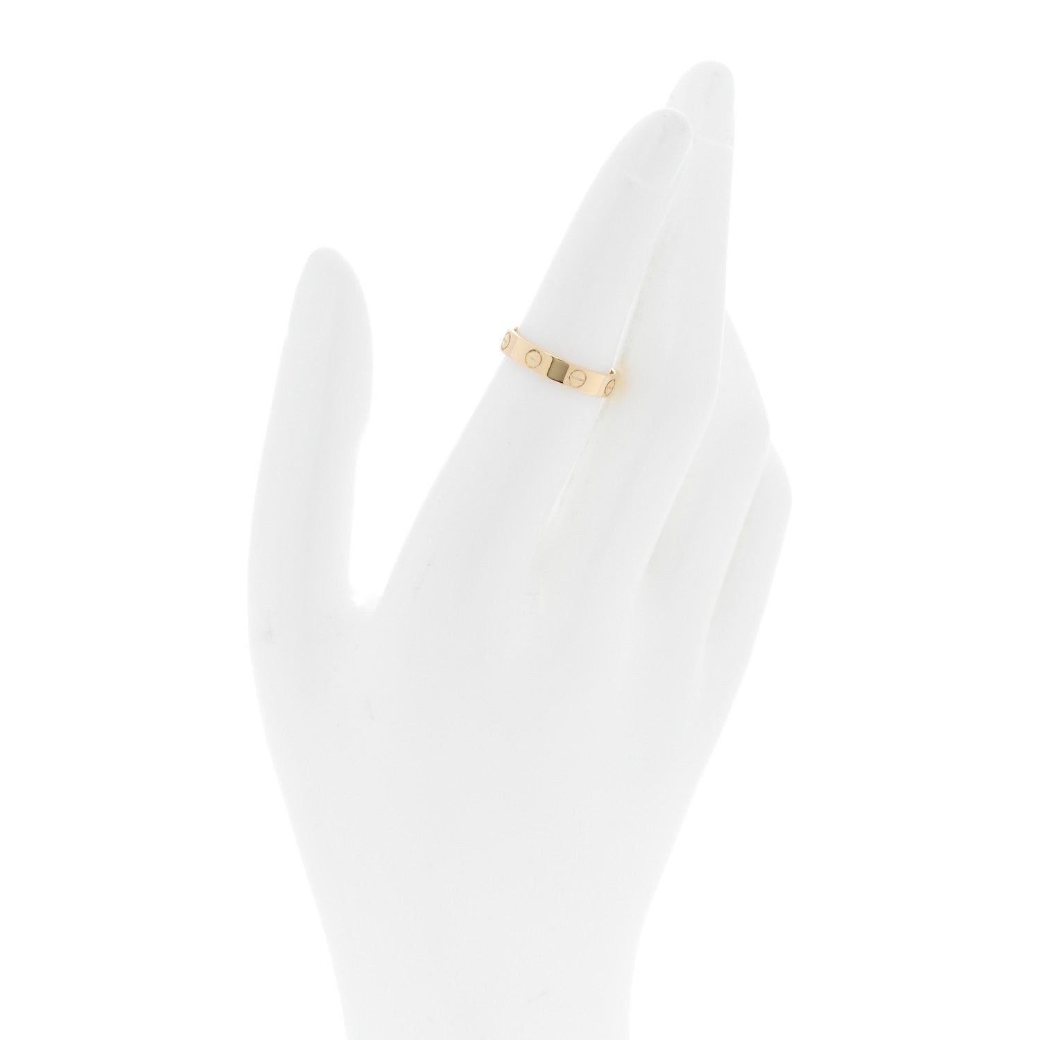 Cartier 18K Yellow Gold 3.5mm LOVE Wedding Band Ring 51 5.75 2 of 4