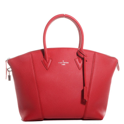 Louis Vuitton Cuir Taurillon Soft Lockit PM Rubis 1 of 7