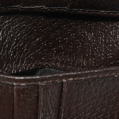 Gucci Monogram Metal Bar French Flap Wallet Beige Ebony Cocoa 8 of 8