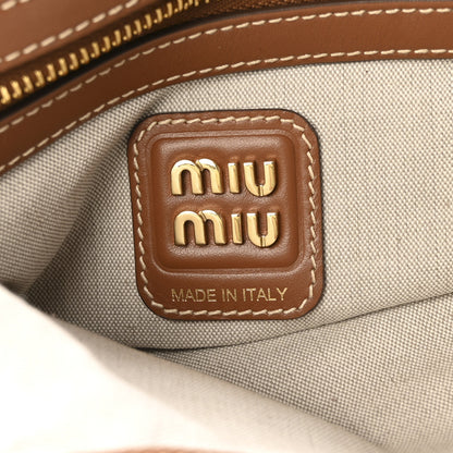 Miu Miu Canvas Ivy Beige Brandy 6 of 10