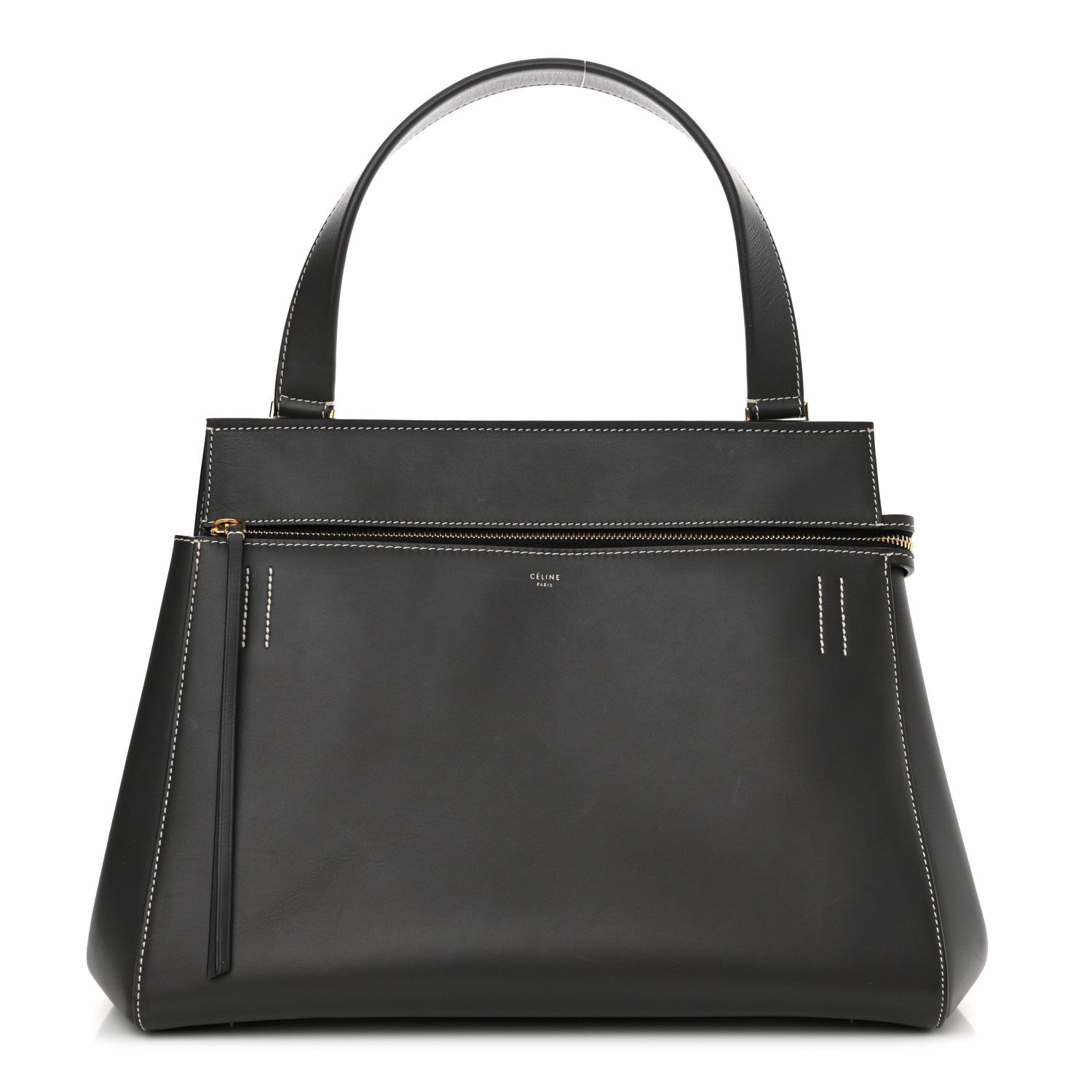 Celine Smooth Calfskin Medium Edge Shoulder Bag Grey 1 of 16