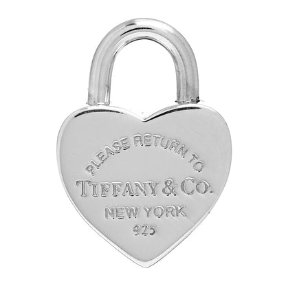 Tiffany Sterling Silver Return to Tiffany Heart Lock Pendant 1 of 3