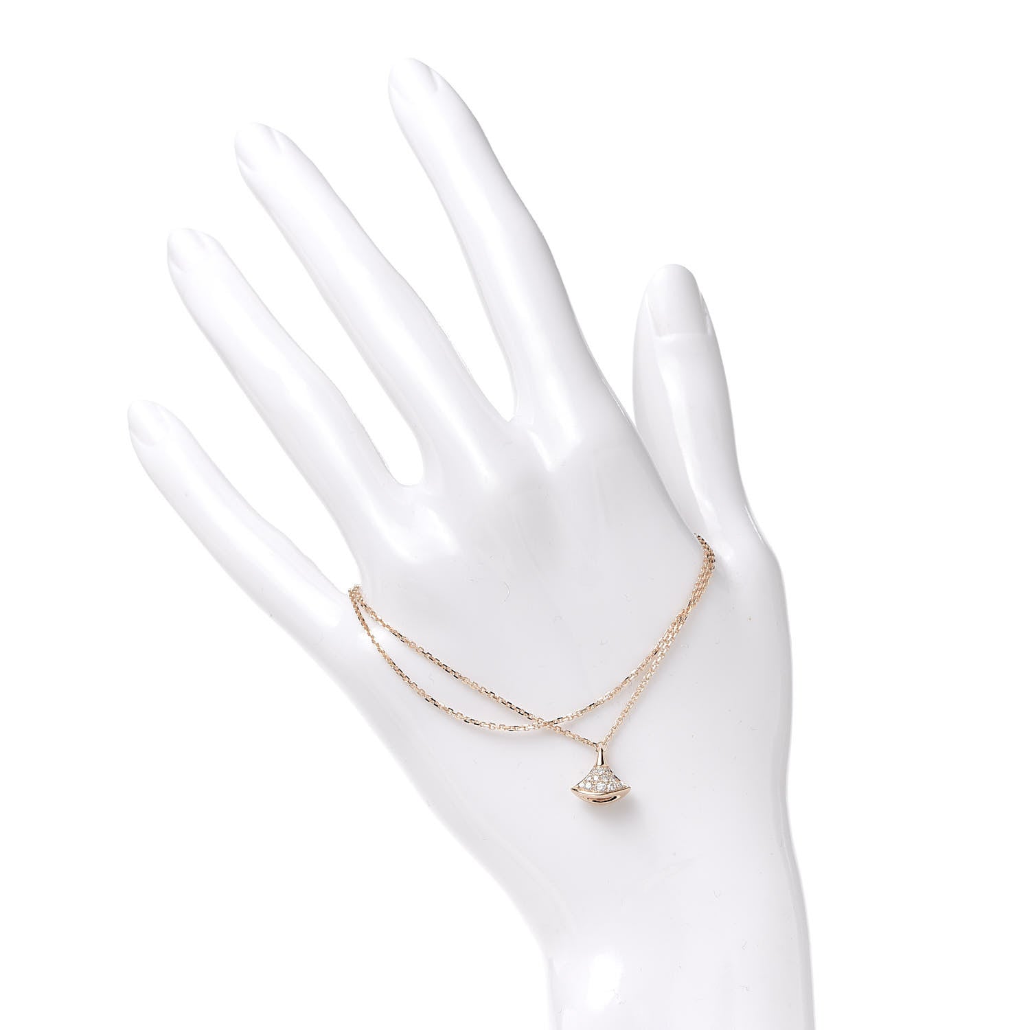 Bulgari 18K Rose Gold Diamond Divas' Dream Bracelet 2 of 6