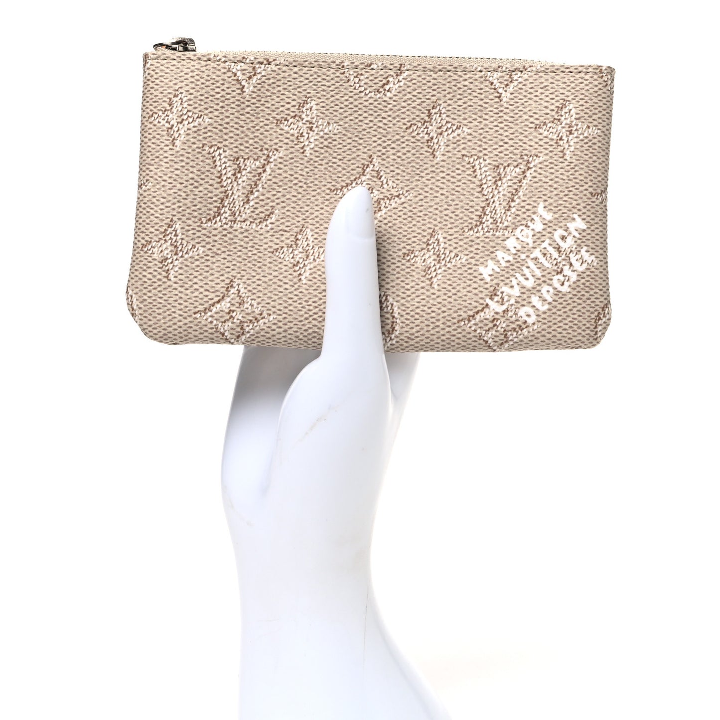 Monogram Heritage Key Pouch S Beige
