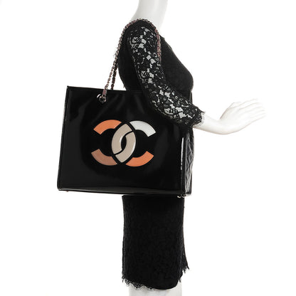 Chanel Vinyl Lipstick Tote Black 2 of 8