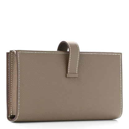 Hermes Epsom Bearn Gusset Wallet Etoupe 3 of 7