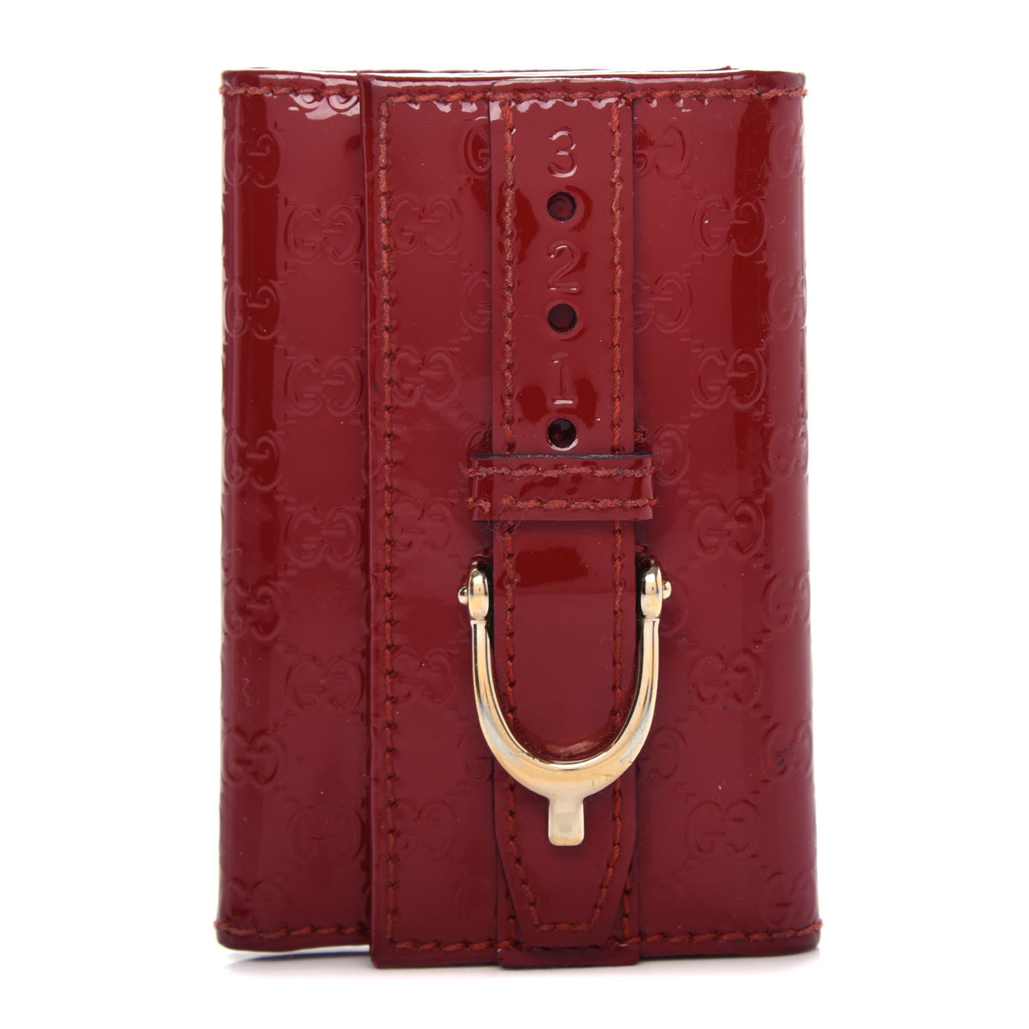 Gucci Patent Microguccissima Nice 6 Key Holder Case Rose Bed 1 of 7