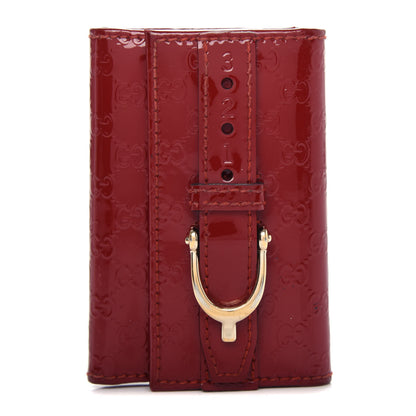 Gucci Patent Microguccissima Nice 6 Key Holder Case Rose Bed 1 of 7